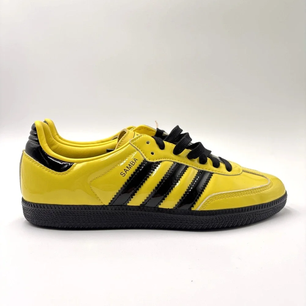 Adidas Originals Women's Samba OG JR8749 Yellow/Core Black Size 5.5